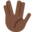 vulcan salute, dark skin tone